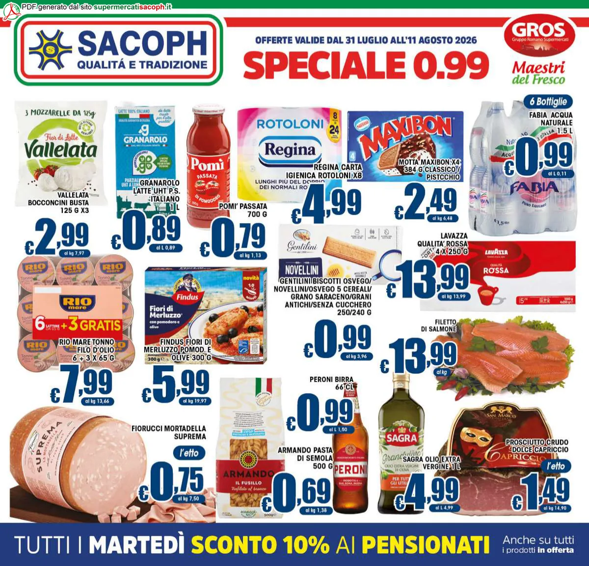 Volantino sacoph a Bracciano