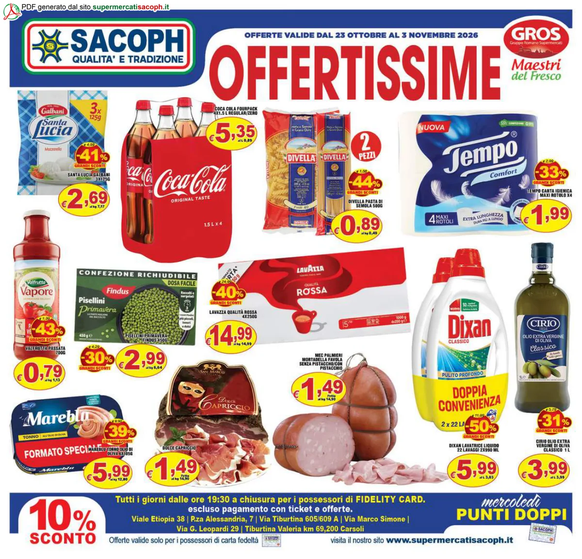 Copertina volantino sacoph