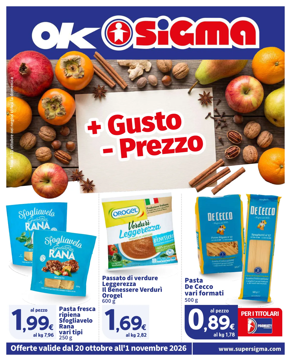 Copertina volantino oksigma