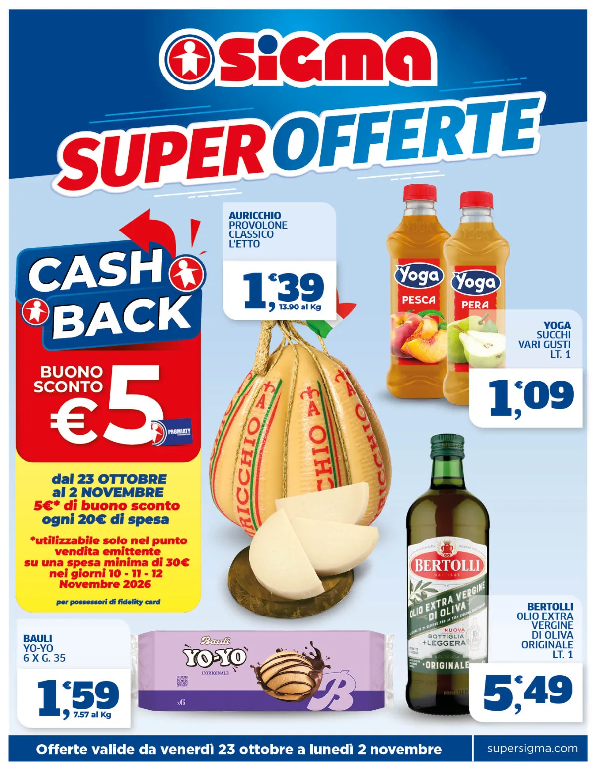Copertina volantino sigma