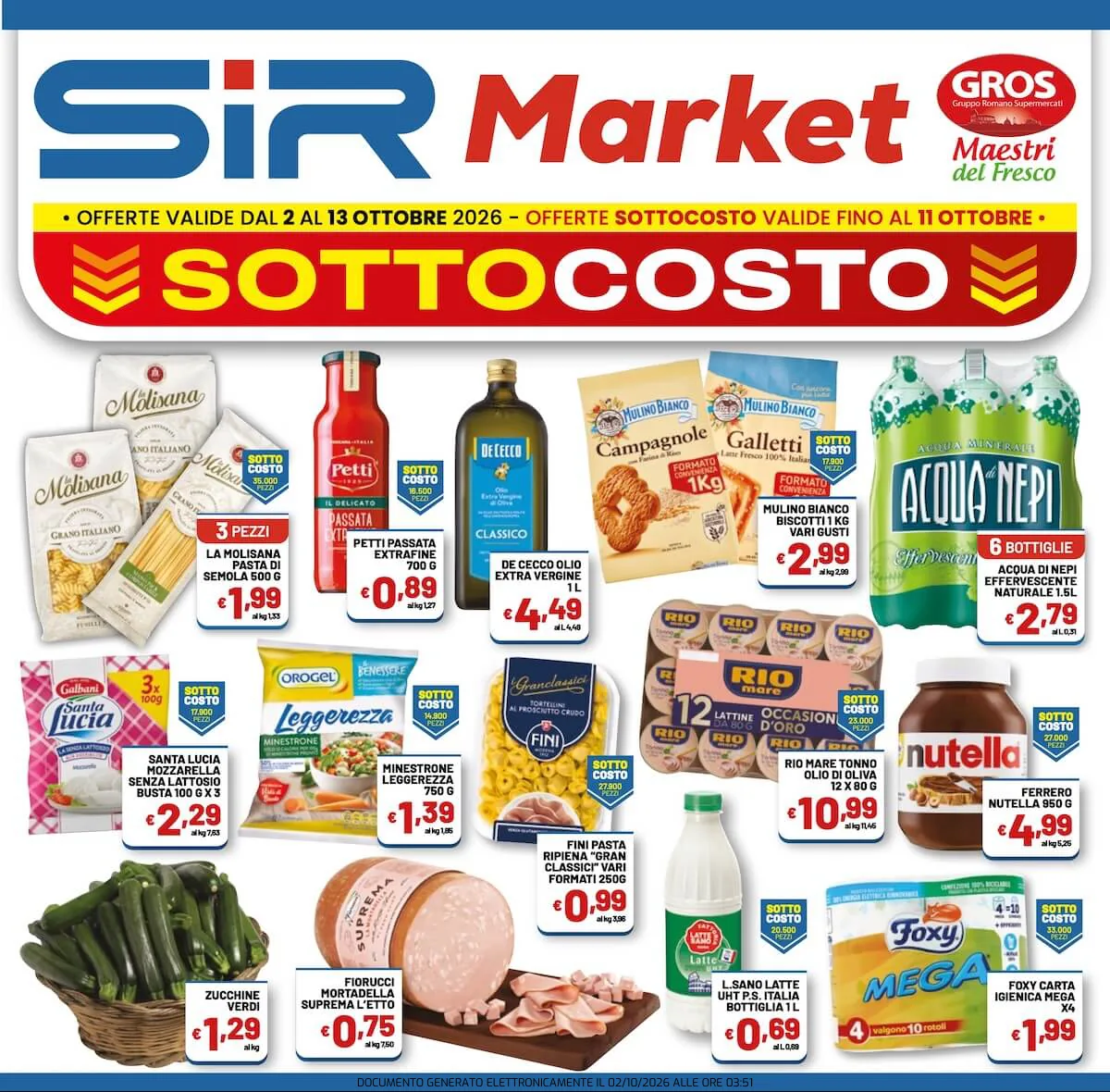 Volantino sir-market