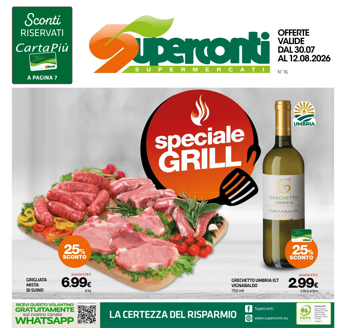 Volantino superconti a Arrone