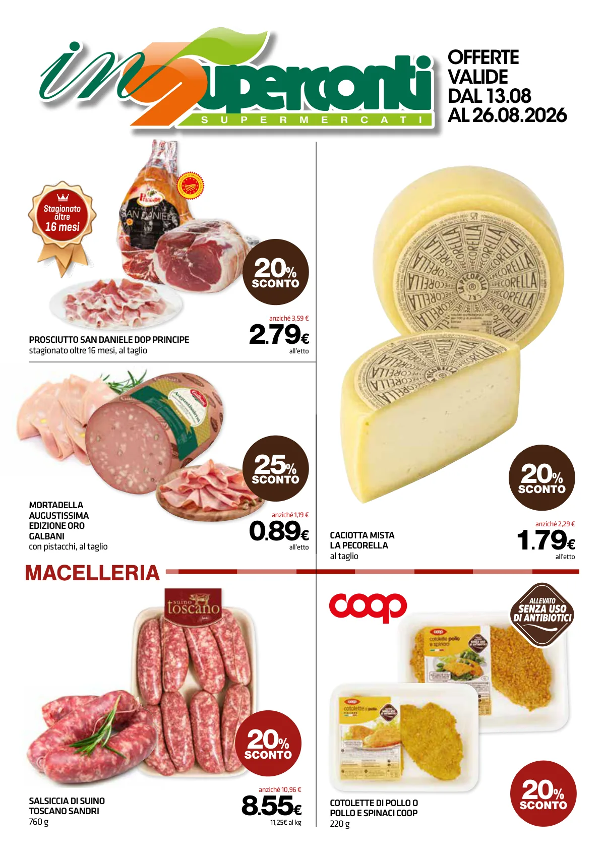 Volantino superconti a Terni