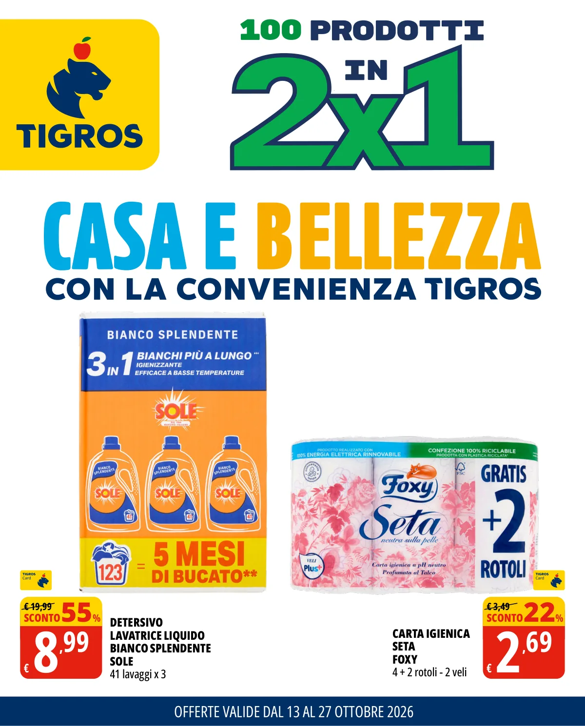 Copertina volantino tigros