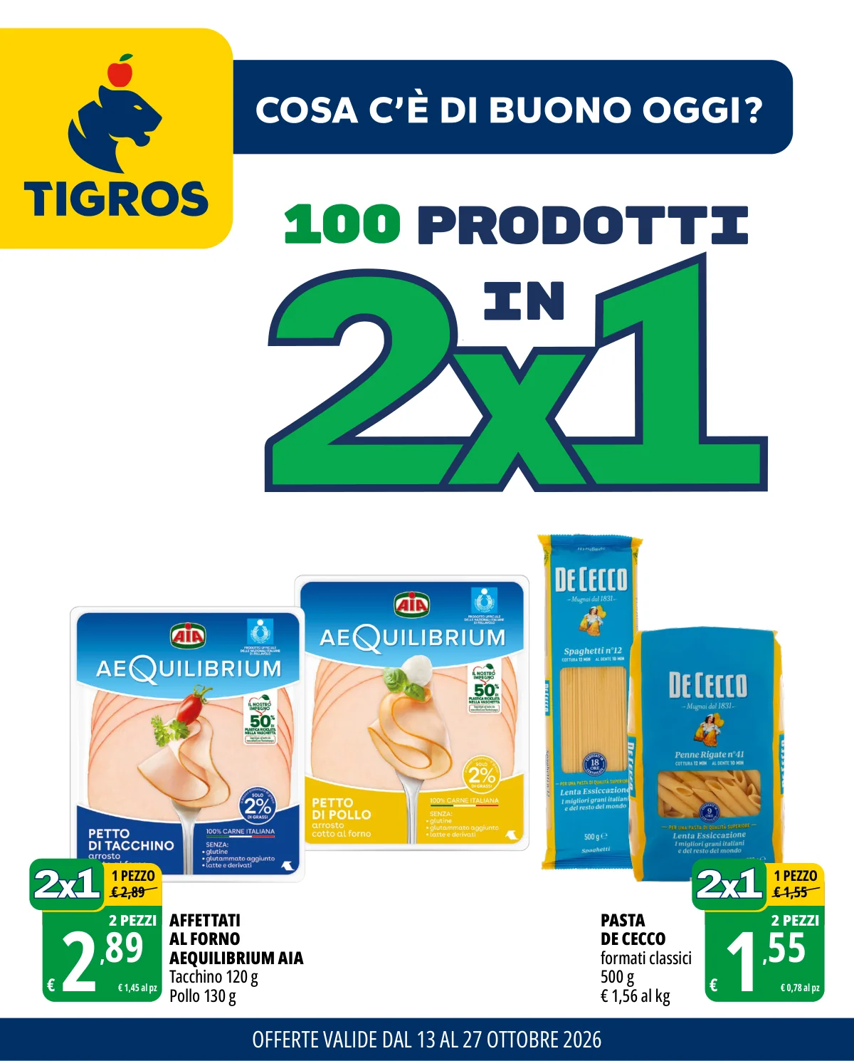 Copertina volantino tigros