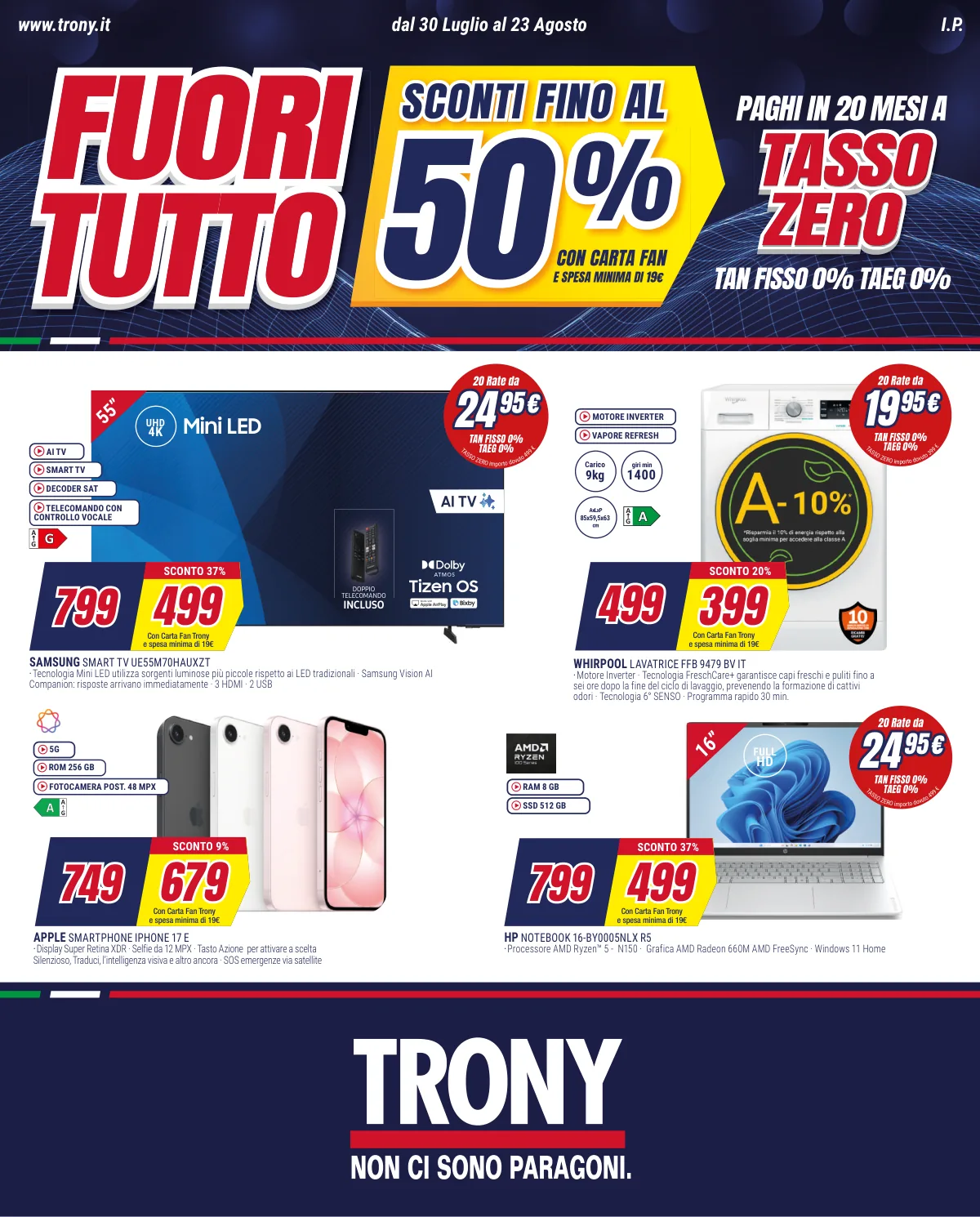 Volantino trony a Ladispoli