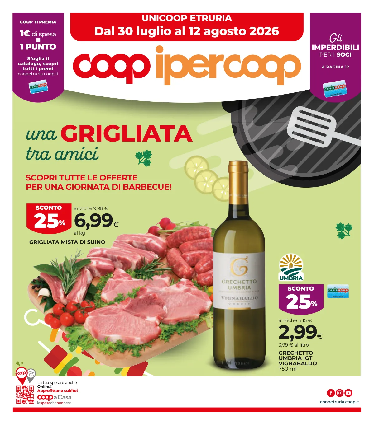 Volantino coop a Norcia