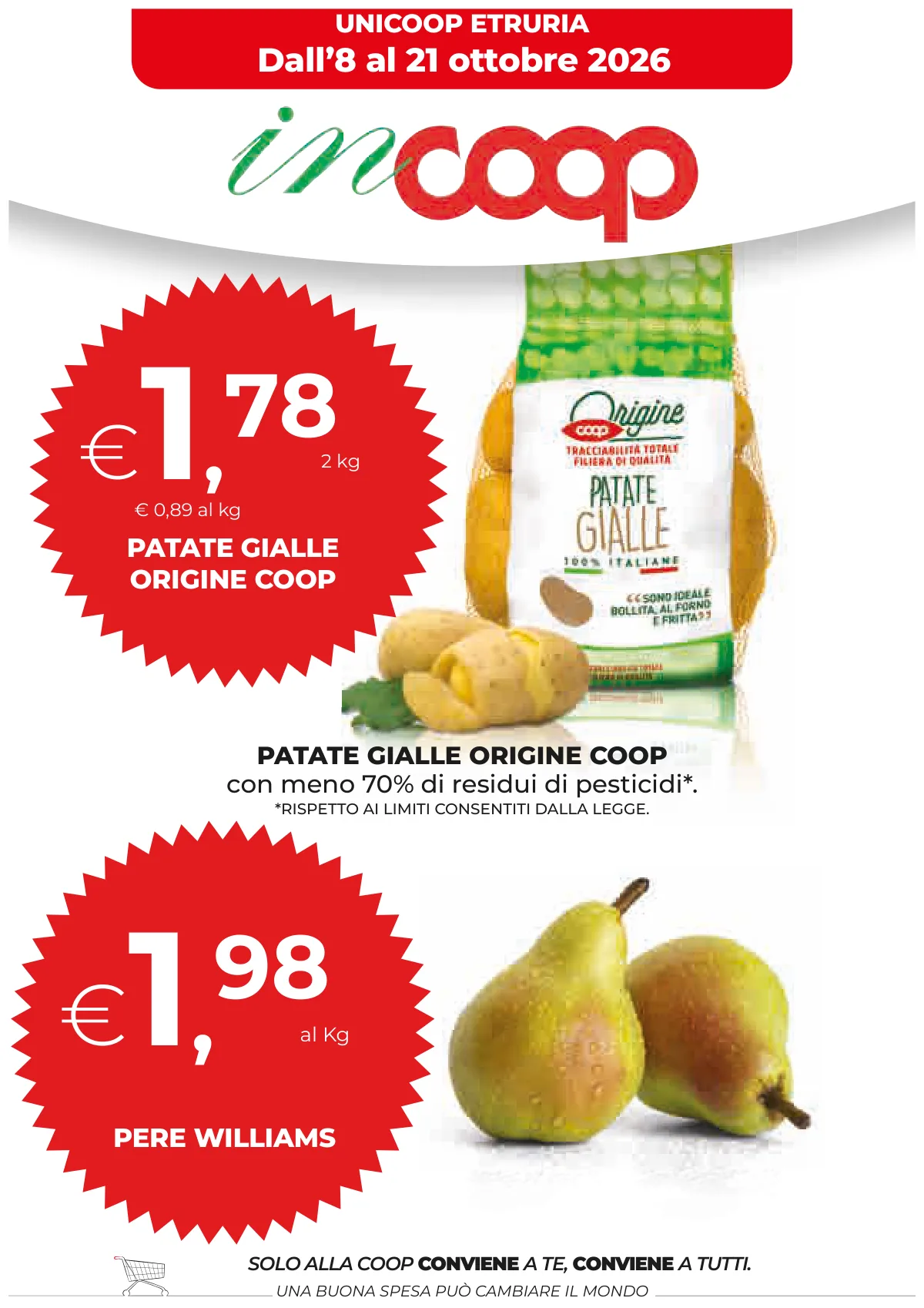 Copertina volantino coop