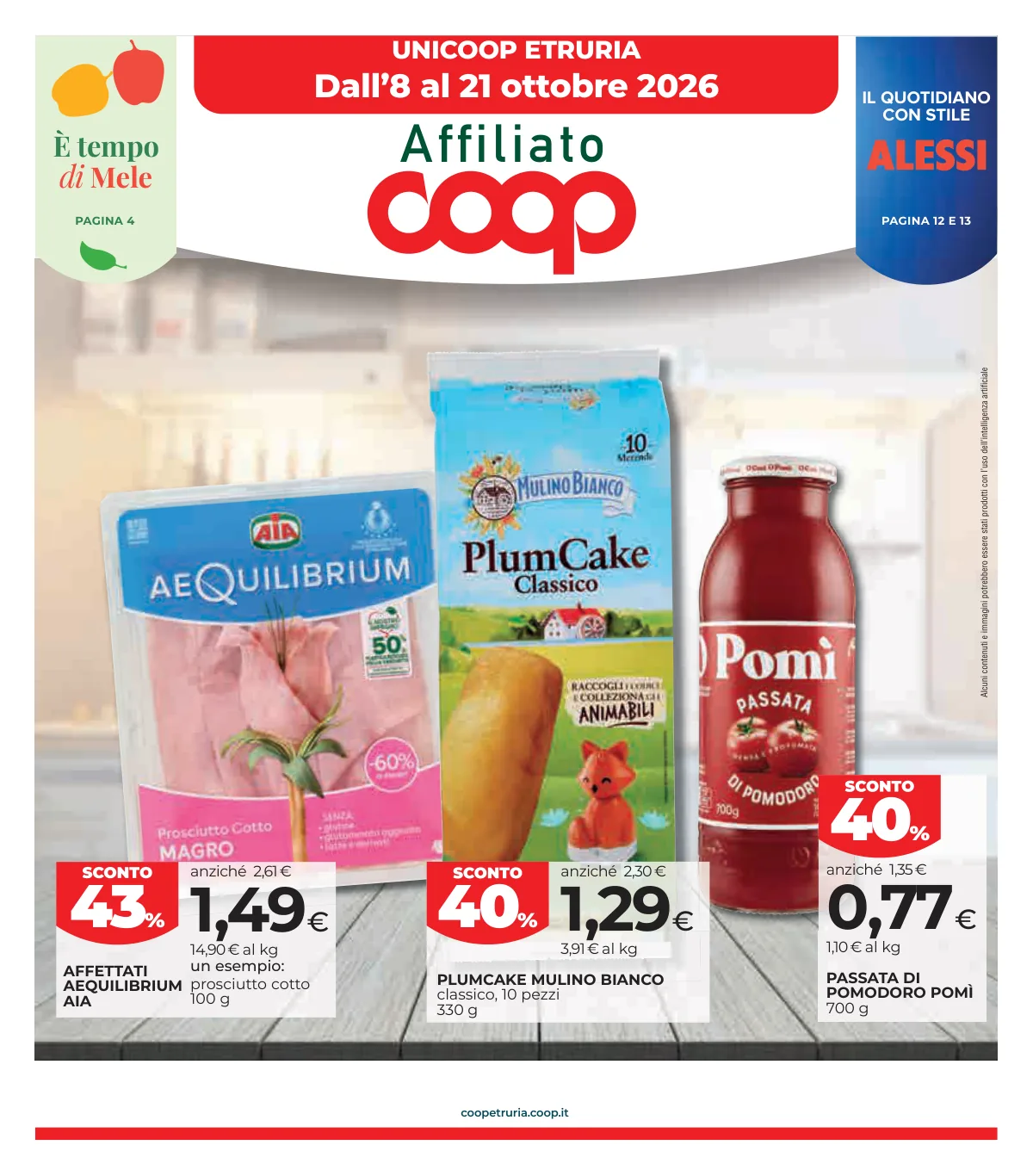 Copertina volantino coop