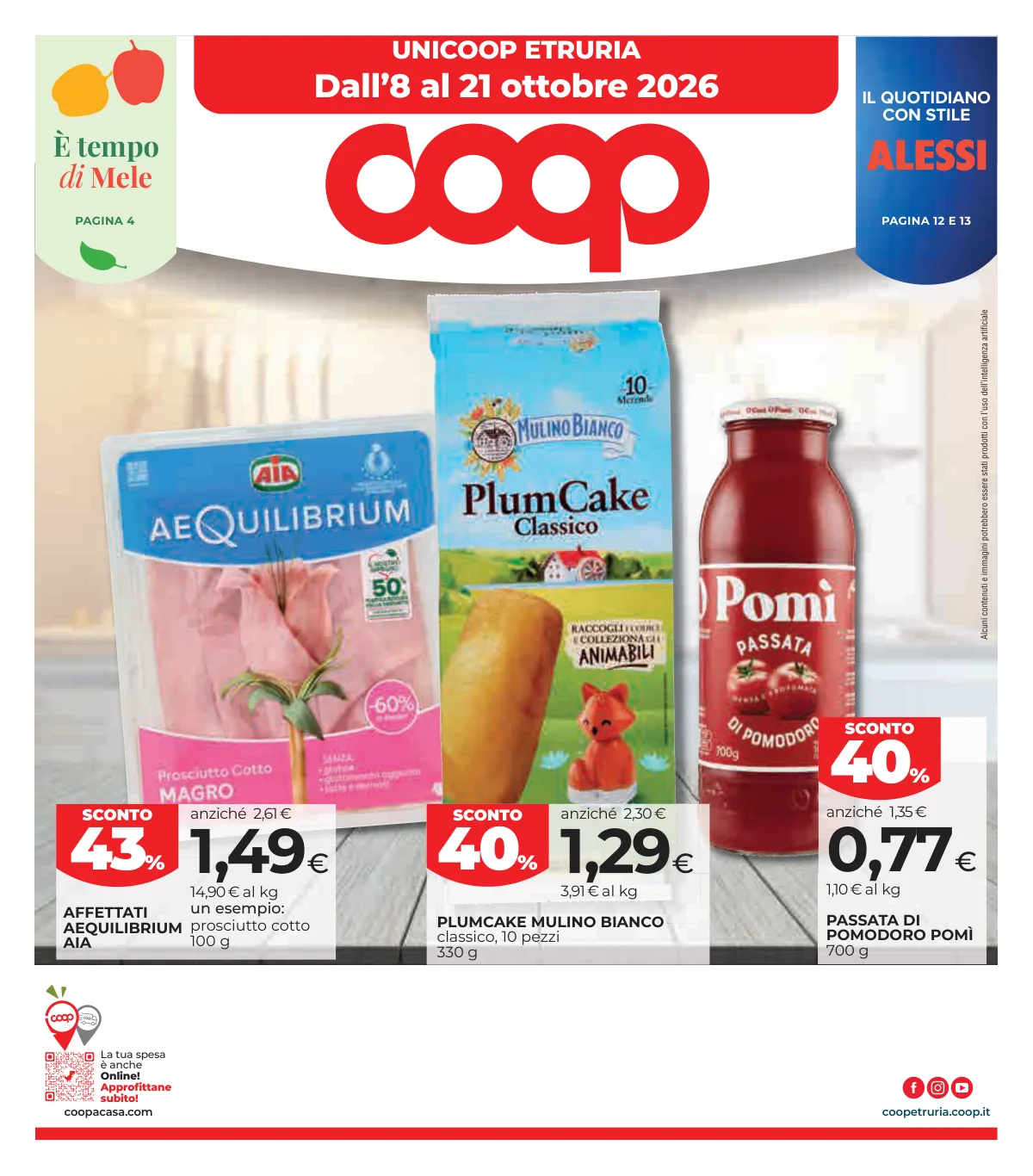 Copertina volantino coop