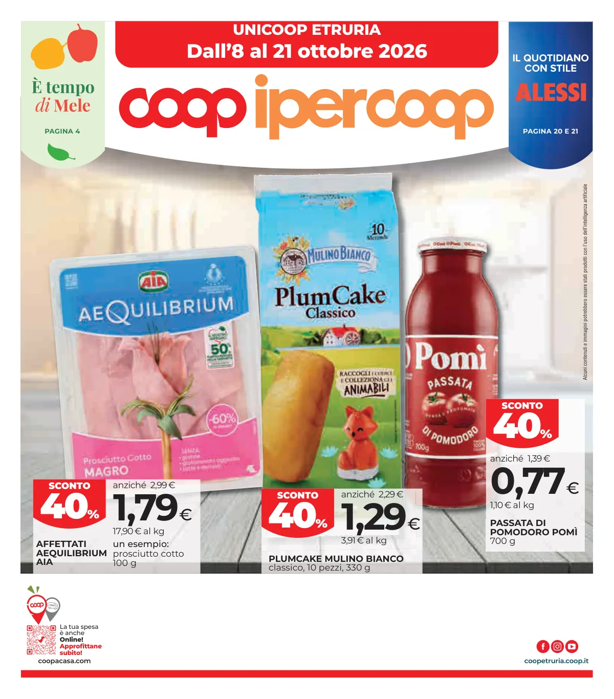 Copertina volantino coop