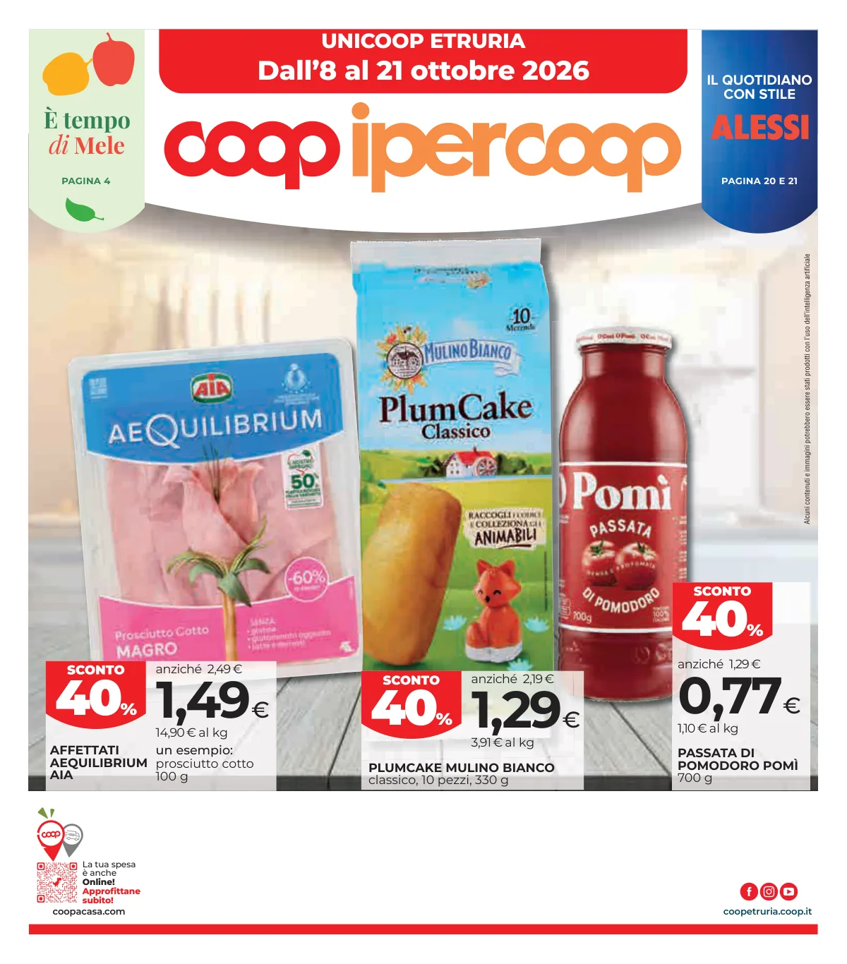 Copertina volantino coop