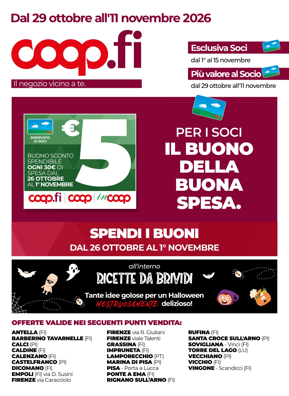 Copertina volantino coop