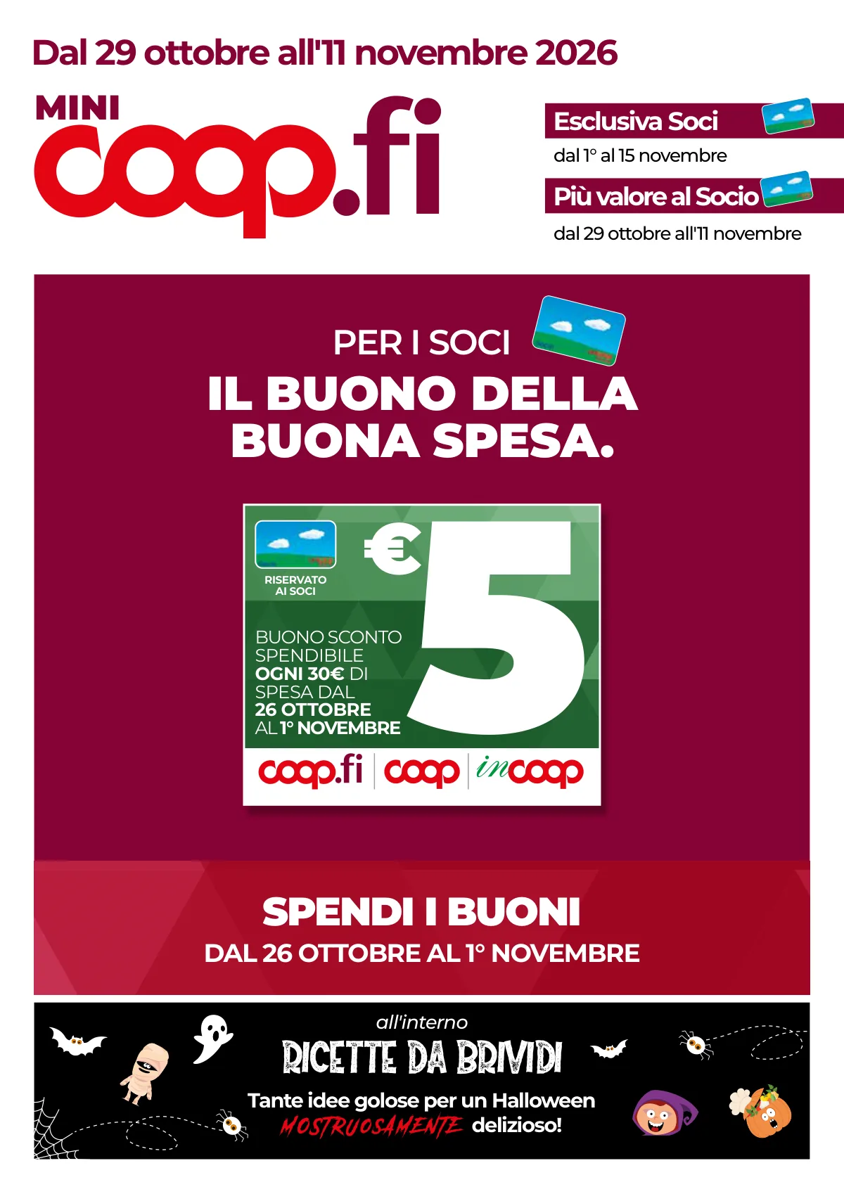 Copertina volantino coop