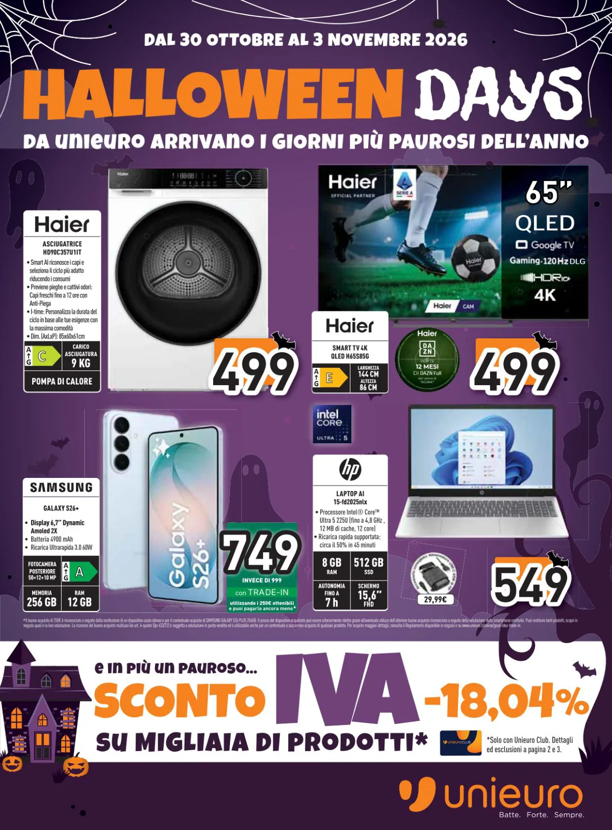 Copertina volantino unieuro