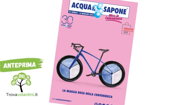 Volantino Acqua e Sapone toscana 27 aprile