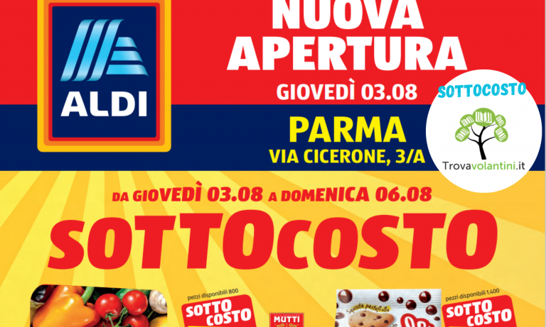 Volantino nuova apertura aldi