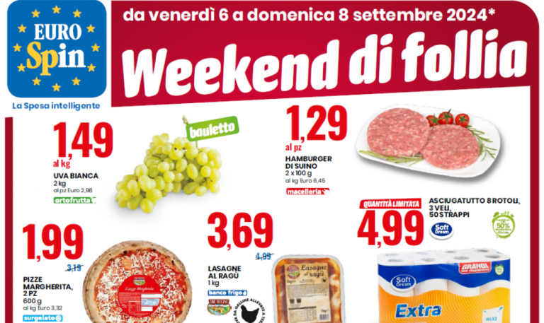 eurospin weekend di follia