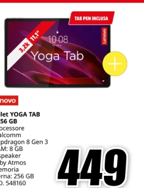 Tablet Lenovo Yoga Tab 8+256 GB