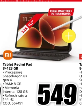 Tablet Xiaomi Redmi Pad 8+128 GB