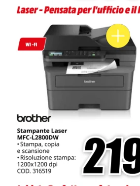 Stampante laser Brother MFC-L2800DW