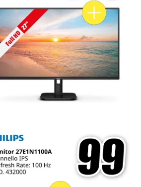 Monitor Philips 27E1N1100A 27 pollici