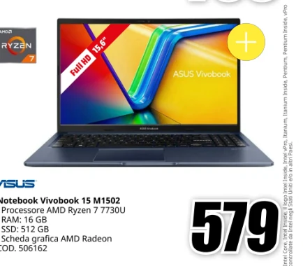 Notebook Asus Vivobook 15 M1502