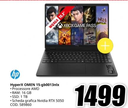 Notebook gaming HP HyperX OMEN 15-gb0013nlx