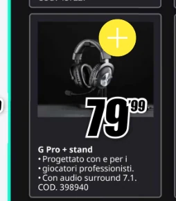 Cuffie Logitech G Pro con stand