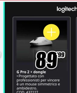 Mouse Logitech G Pro 2 con dongle