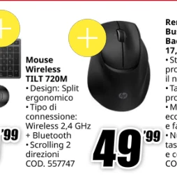 Mouse wireless HP Tilt 720M