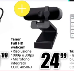 Webcam Trust Tanor Full HD