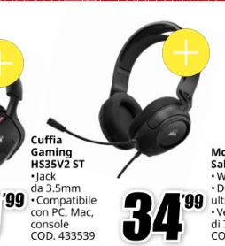 Cuffie gaming Corsair HS35 V2 ST