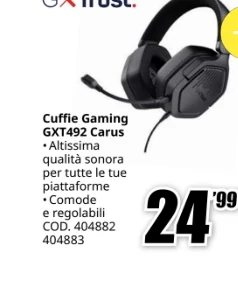 Cuffie gaming Trust GXT492 Carus
