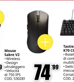 Mouse gaming Corsair Sabre V2