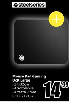 Mouse pad gaming SteelSeries QcK Large