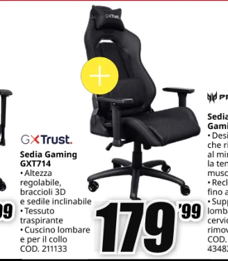 Sedia gaming Trust GXT714