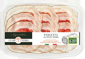 PANCETTA NAZIONALE AL PEPE NERO LE SPECIALITÀ CUOR DI TERRA