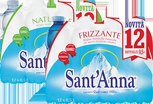 ACQUA NATURALE, FRIZZANTE SANT’ANNA