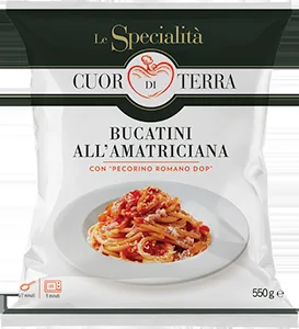 BUCATINI ALL’AMATRICIANA LE SPECIALITÀ CUOR DI TERRA