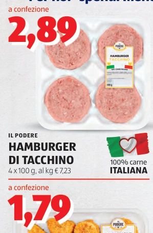 HAMBURGER DI TACCHINO