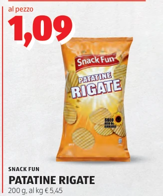 PATATINE RIGATE