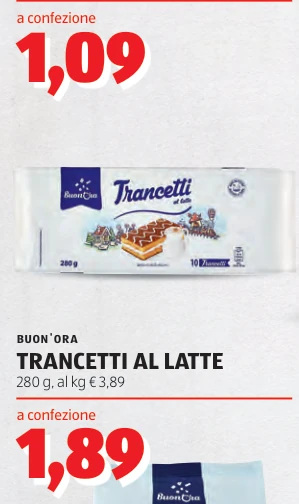 TRANCETTI AL LATTE