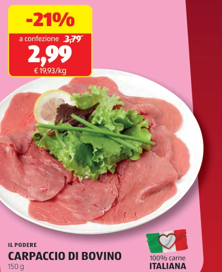 CARPACCIO DI BOVINO
