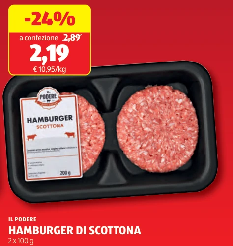 HAMBURGER DI SCOTTONA