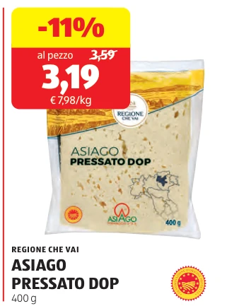 ASIAGO PRESSATO DOP