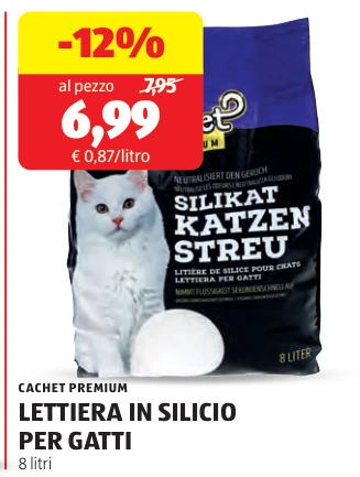 LETTIERA IN SILICIO PER GATTI