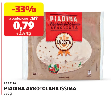 PIADINA ARROTOLABILISSIMA