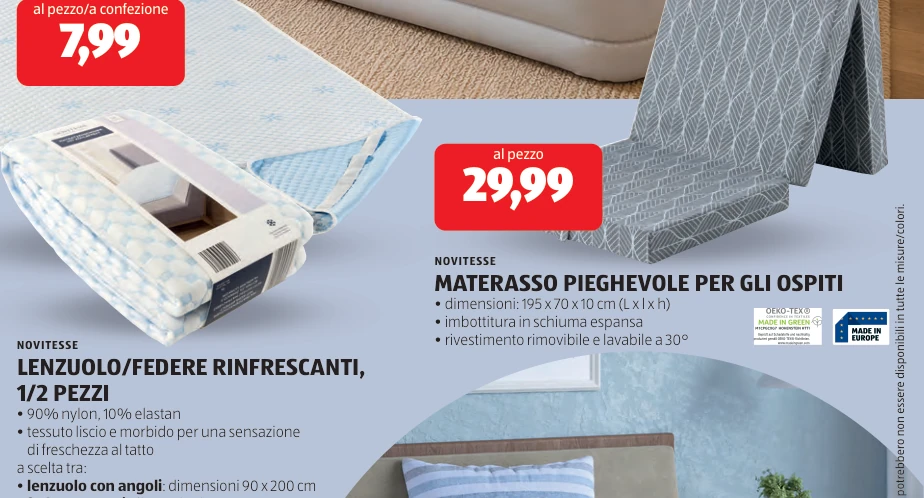 LENZUOLO/FEDERE RINFRESCANTI, 1