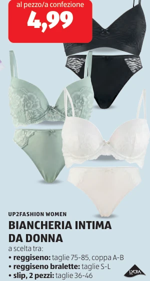 BIANCHERIA INTIMA DA DONNA